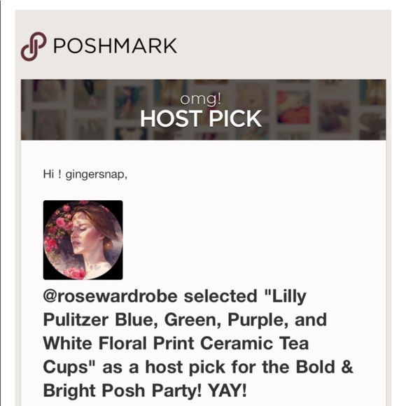 Lilly Pulitzer Multicoloured Floral Print Ceramic Tea Cups - Picture 7 of 7